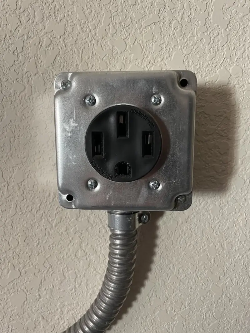 NEMA 14-50 outlet installed for Smart Home Electrical in Wayne